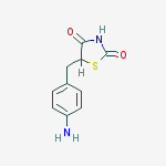 2,4-Thiazolidinedione, 5-[(4-aminophenyl)methyl]结构式