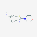 Structure of 2-morpholin-4-yl-1,3-benzothiazol-6-amine