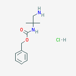 Structure of 2-N-Cbz-2-Methylpropane-1,2-diamine hydrochloride