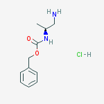Structure of S-2-N-CBZ-propane-1,2-diamine-HCl