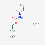 Structure of R-2-N-CBZ-PROPANE-1,2-DIAMINE-HCl