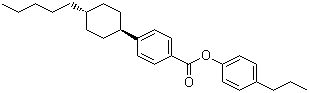 Structure of 4-propylphenyl 4-((1s,4r)-4-pentylcyclohexyl)benzoate