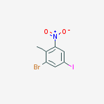 Structure of 1-Bromo-5-iodo-2-methyl-3-nitrobenzene