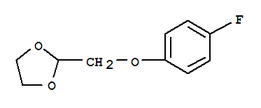 2-(4-氟苯氧甲基)-[1,3]二氧乙烷结构式