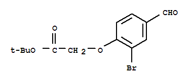 Structure of (2-BROMO-4-FORMYL-PHENOXY)-ACETIC ACID TERT-BUTYL ESTER