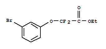 (3-BROMO-PHENOXY)-DIFLUORO-ACETIC ACID ETHYL ESTER结构式