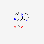 Structure of ethyl imidazo[1,2-a]pyrazine-8-carboxylate