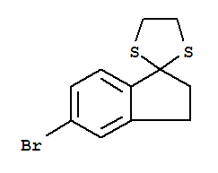Structure of 5-BROMO-1,1-(ETHYLENEDITHIO)-INDANE