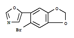 Structure of 5-(6-BROMOBENZO[D][1,3]DIOXOL-5-YL)OXAZOLE