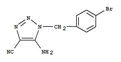 Structure of 5-AMINO-1-(4-BROMOBENZYL)-1H-1,2,3-TRIAZOLE-4-CARBONITRILE