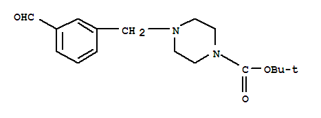 Structure of TERT-BUTYL 4-(3-FORMYLBENZYL)TETRAHYDRO-1(2H)-PYRAZINECARBOXYLATE