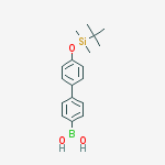 (4'-((tert-Butyldimethylsilyl)oxy)-[1,1'-biphenyl]-4-yl)boronic acid结构式