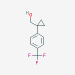 Structure of [1-(4-TRIFLUOROMETHYL-PHENYL)-CYCLOPROPYL]-METHANOL