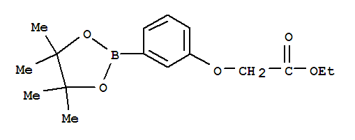 3-(乙氧基羰基)甲氧基苯基硼酸,凤梨脂结构式