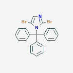 Structure of 2,5-DIBROMO-1-TRITYLIMIDAZOLE