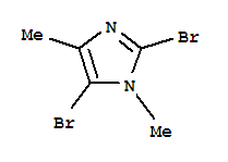 Structure of 2,5-DIBROMO-1,4-DIMETHYL-1H-IMIDAZOLE