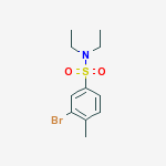 Structure of N,N-DIETHYL 3-BROMO-4-METHYLBENZENESULFONAMIDE