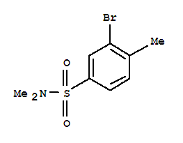Structure of N,N-DIMETHYL 3-BROMO-4-METHYLBENZENESULFONAMIDE