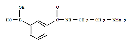 Structure of 3-(2-(DIMETHYLAMINO)ETHYLCARBAMOYL)PHENYLBORONIC ACID