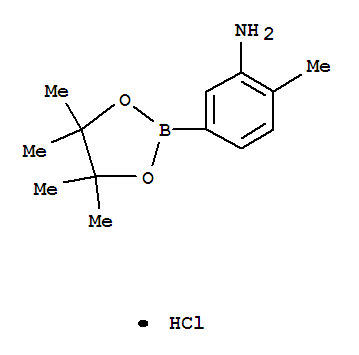3-氨基-4-甲基苯基硼酸频哪醇酯盐酸盐结构式