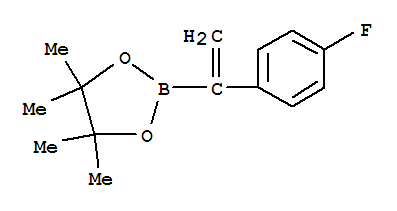 Structure of 1-(4-FLUOROPHENYL)VINYLBORONIC ACID, PINACOL ESTER