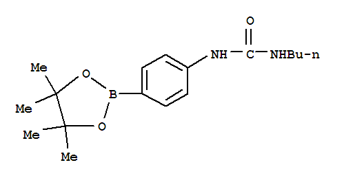 Structure of 1-BUTYL-3-[4-(4,4,5,5-TETRAMETHYL-1,3,2-DIOXABOROLAN-2-YL)PHENYL]UREA