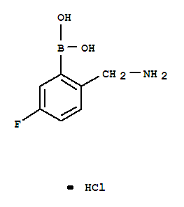 Structure of (2-AMINOMETHYL-5-FLUORO)PHENYLBORONIC ACID HYDROCHLORIDE