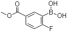 Structure of 2-Fluoro-5-(methoxycarbonyl)phenylboronic acid
