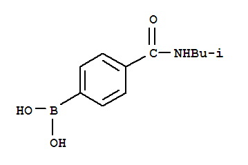 4-(ISOBUTYLAMINOCARBONYL)PHENYLBORONIC ACID结构式