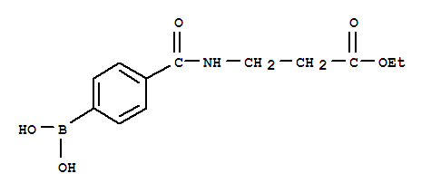 Structure of 4-[(3-ETHOXY-3-OXOPROPYL)CARBAMOYL]BENZENEBORONIC ACID