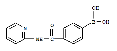 Structure of 4-(PYRIDIN-2-YL)AMINOCARBONYLPHENYLBORONIC ACID