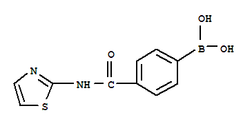 Structure of 4-(2-THIAZOLYL)AMINOCARBONYLPHENYLBORONIC ACID