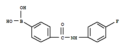 Structure of 4-(4-FLUOROPHENYL)AMINOCARBONYLPHENYLBORONIC ACID