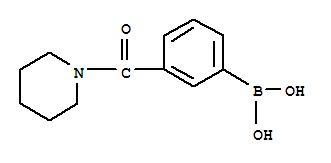 Structure of 3-(PIPERIDINE-1-CARBONYL)PHENYLBORONIC ACID