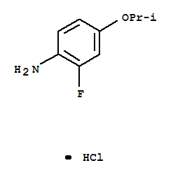Structure of 2-FLUORO-4-ISOPROPOXYANILINE HYDROCHLORIDE