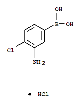 Structure of (3-AMINO-4-CHLOROPHENYL)BORONIC ACID HYDROCHLORIDE