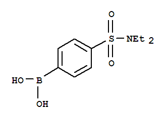 Structure of 4-(N,N-DIETHYLSULPHONAMIDO)BENZENEBORONIC ACID