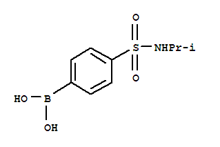 Structure of 4-(N-ISOPROPYLSULFAMOYL)PHENYLBORONIC ACID