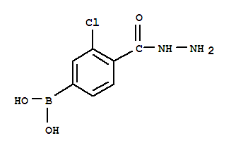Structure of 3-CHLORO-4-(HYDRAZINOCARBONYL)BENZENEBORONIC ACID
