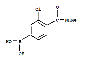 Structure of 3-CHLORO-4-(N-METHYLCARBAMOYL)BENZENEBORONIC ACID