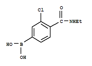 Structure of 3-CHLORO-4-(N-ETHYLCARBAMOYL)BENZENEBORONIC ACID