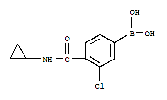 Structure of 3-CHLORO-4-(CYCLOPROPYLCARBAMOYL)PHENYLBORONIC ACID