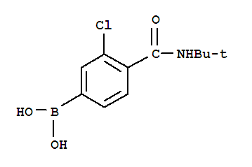 Structure of 3-CHLORO-4-(N-TERT-BUTYLCARBAMOYL)PHENYLBORONIC ACID