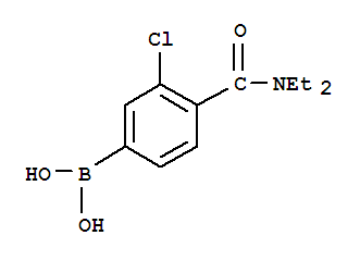 Structure of 3-CHLORO-4-(N,N-DIETHYLCARBAMOYL)PHENYLBORONIC ACID