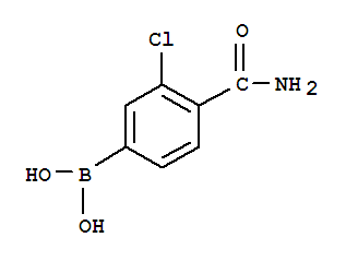 Structure of (4-AMINOCARBONYL-3-CHLORO)BENZENEBORONIC ACID