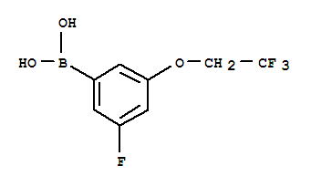 Structure of 3-Fluoro-5-(2,2,2-trifluoroethoxy)benzeneboronic acid