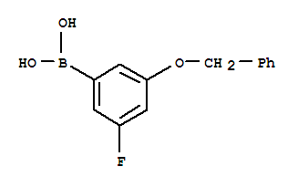 Structure of (3-BENZYLOXY-5-FLUORO)BENZENEBORONIC ACID