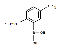 Structure of (2-ISOPROPOXY-5-TRIFLUOROMETHYL)BENZENEBORONIC ACID