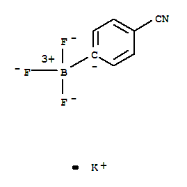 Structure of POTASSIUM (4-CYANOPHENYL)TRIFLUOROBORATE