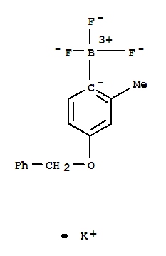 Structure of POTASSIUM (4-BENZYLOXY-2-METHYLPHENYL)TRIFLUOROBORATE
